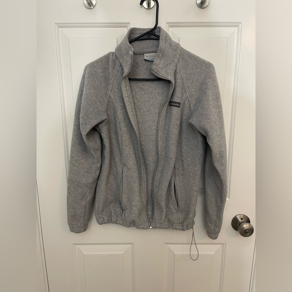 Columbia Gray Full-Zip Fleece Jacket